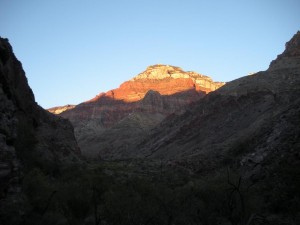 As night begins to descend in the canyon II