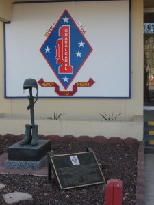 Memorial at Camp Pendelton The Memorial at "The First of the First"