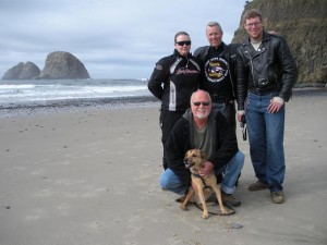 With Bob in Oceanside, Oregon 